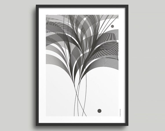 Modern Floral Print Minimalist Floral Art Geometric Flower Art Modern Design Art Minimalist Wall Art Minimalist Decor
