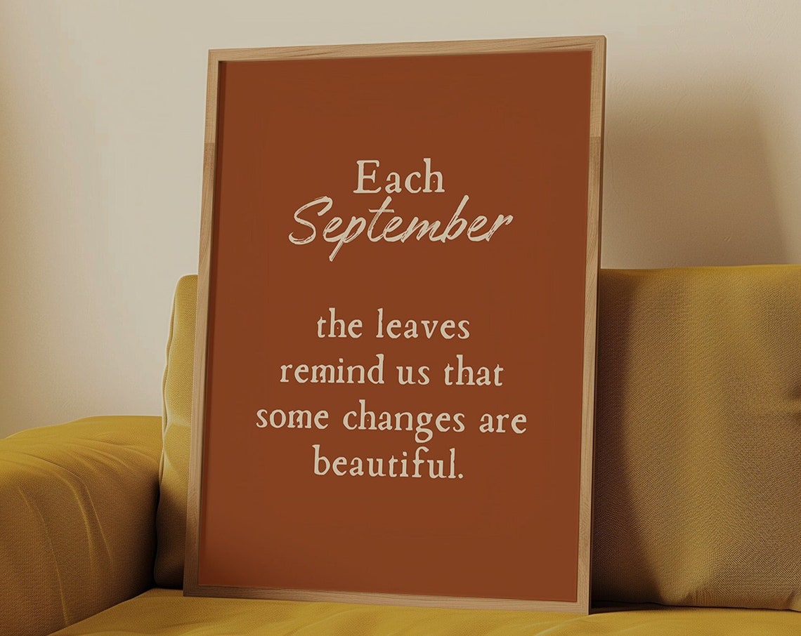 Cozy Fall Warm Tones Print Autumn Printables Wall Art Fall Quote Neutral Fall Decor Fall Minimalist Apartment Decor
