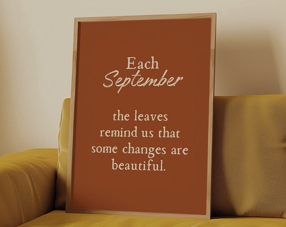 Cozy Fall Warm Tones Print Autumn Printables Wall Art Fall Quote Neutral Fall Decor Fall Minimalist Apartment Decor