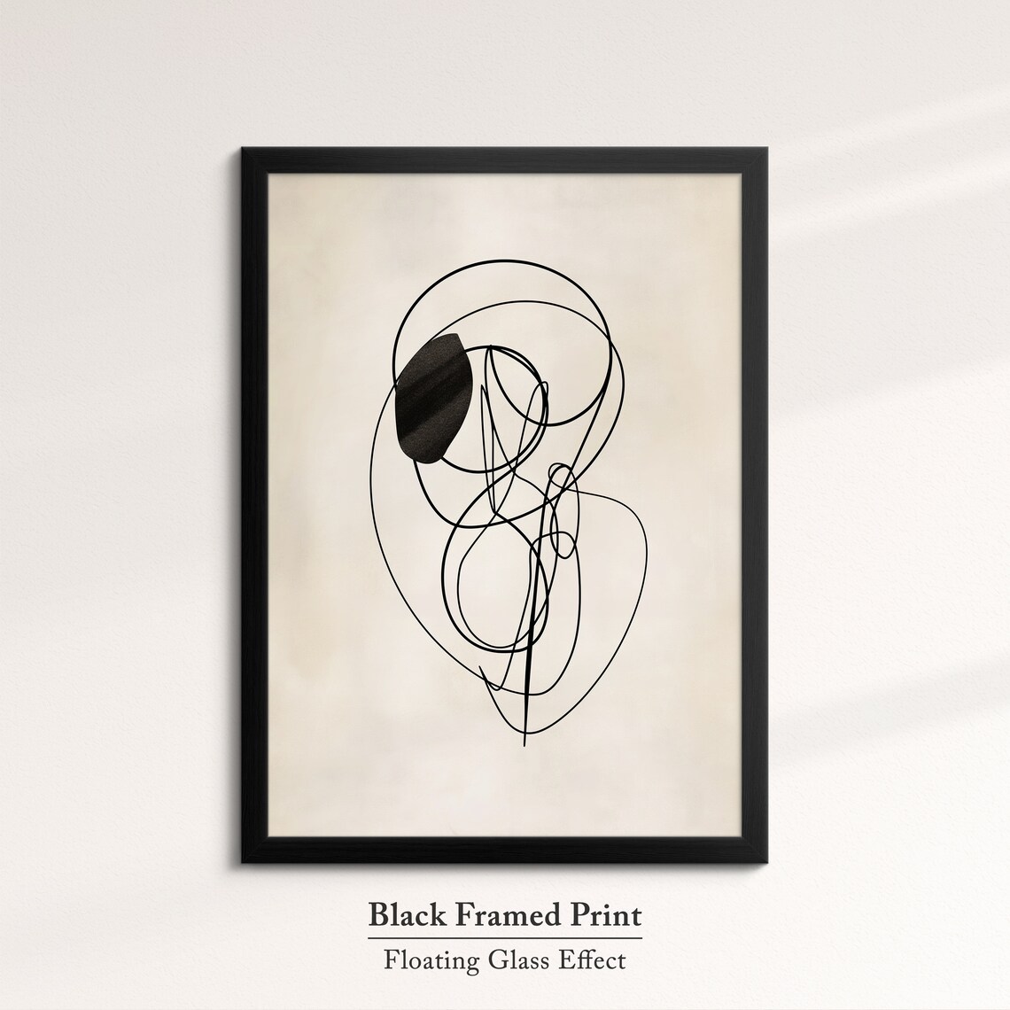 Abstract Continuous Line Drawing Scribble Art Modern Minimalist Wall Art Print - Image 5