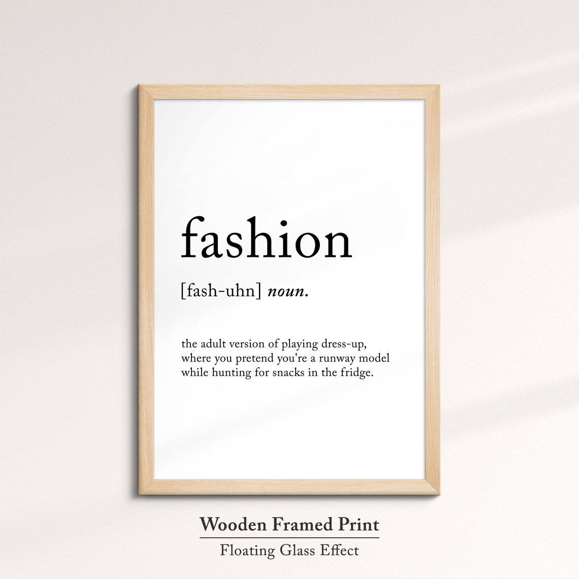 Fashion Dictionary Definition Funny Runway Quote Minimalist Wall Art - Image 6