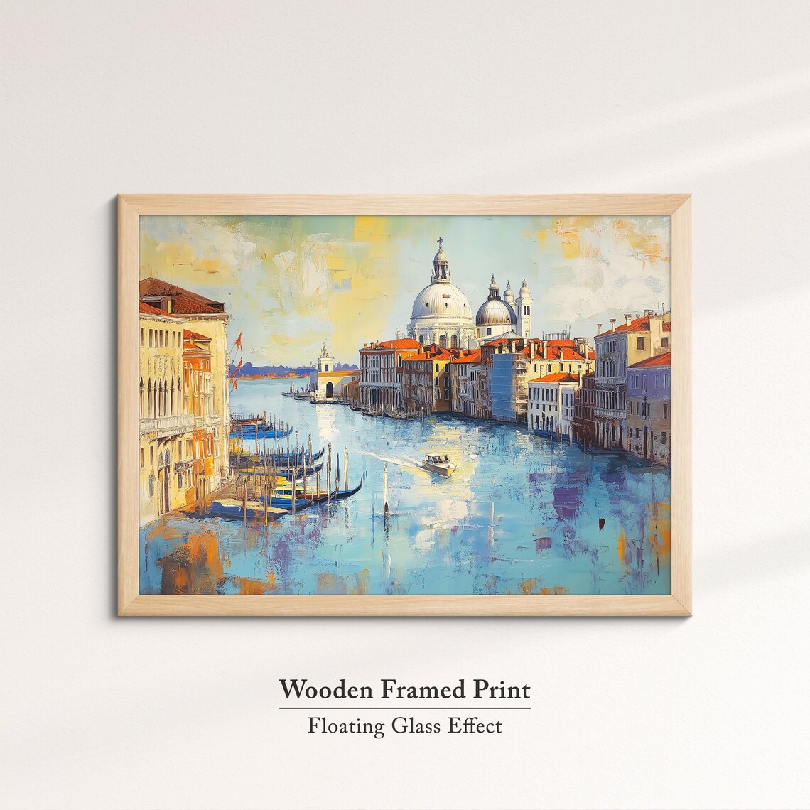 Venice, Italy Abstract Oil Painting Art Print - Image 6