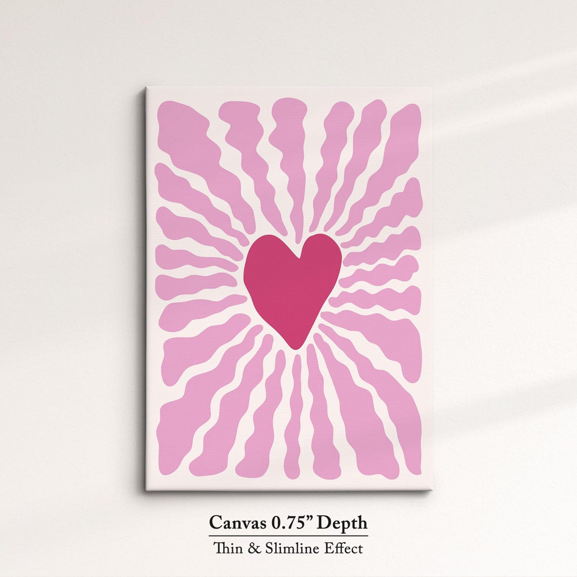 Abstract Heart Organic Shapes Art Modern Minimalist Wall Decor Matisse Inspired Cutout Art Print Contemporary Home Design - Image 4