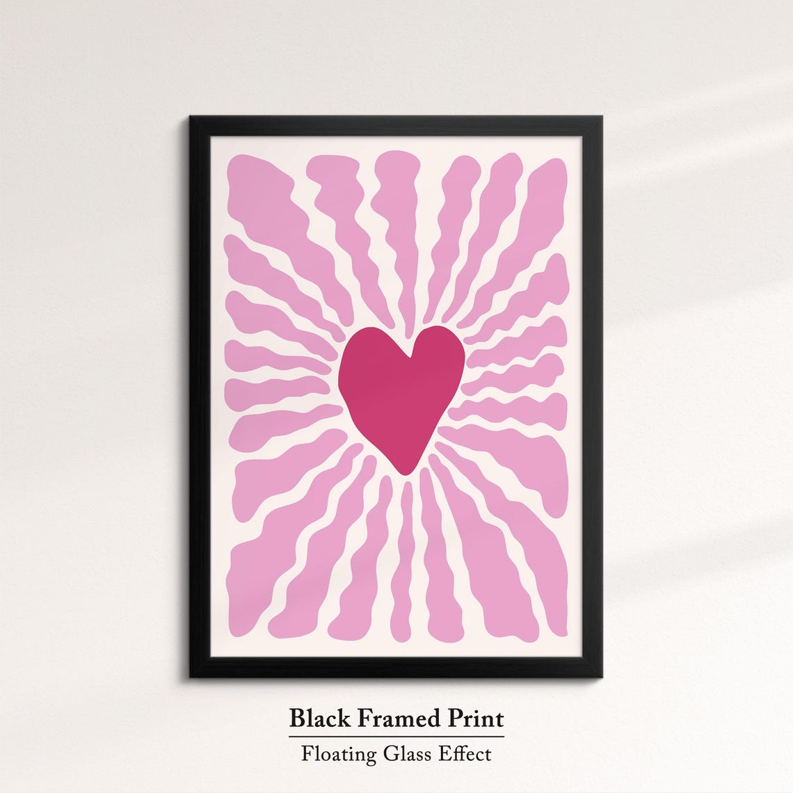 Abstract Heart Organic Shapes Art Modern Minimalist Wall Decor Matisse Inspired Cutout Art Print Contemporary Home Design - Image 8