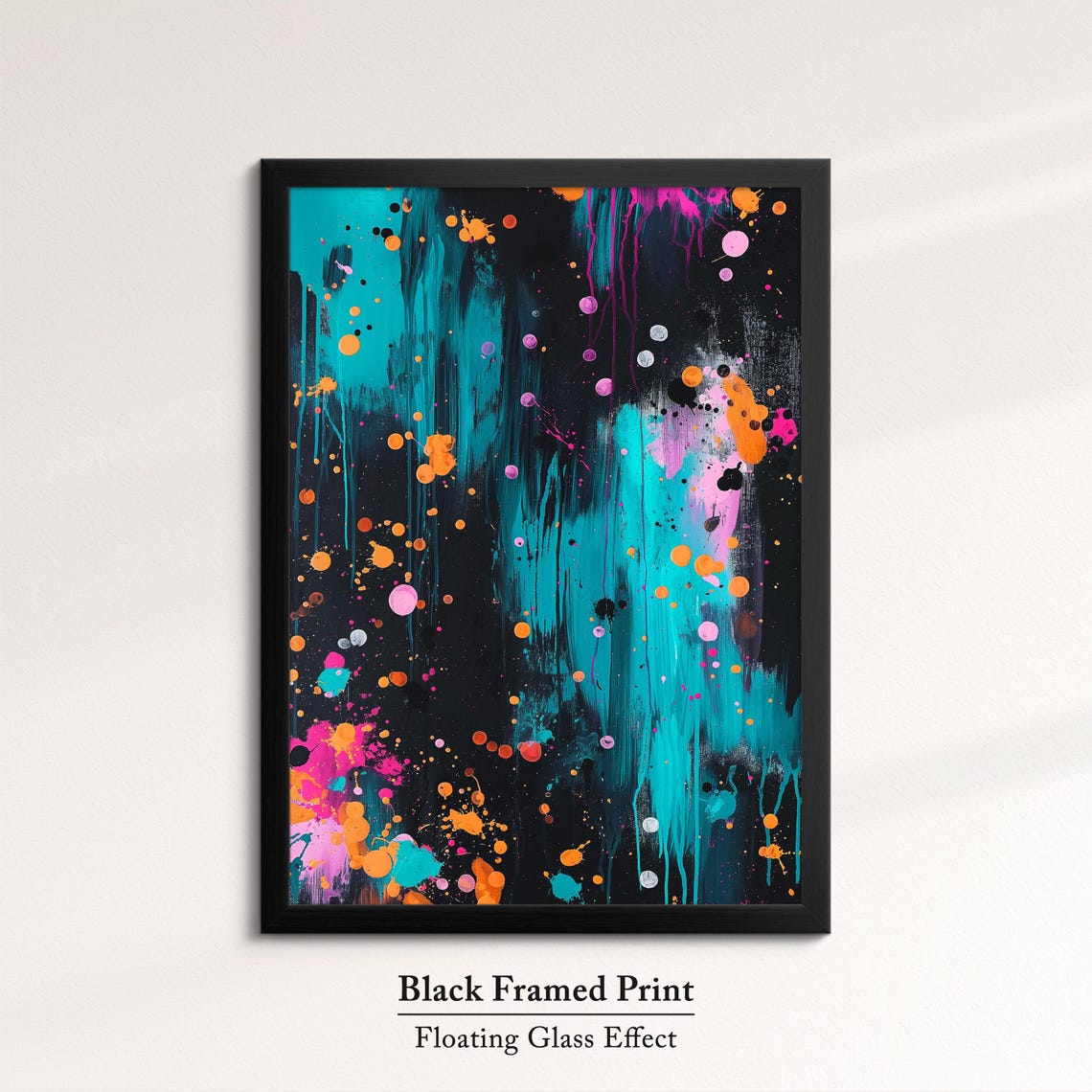 Colorful Abstract Heart Art Modern Love Inspired Wall Decor Bold Dripping Paint Design Vibrant Home Or Office Artwork - Image 8