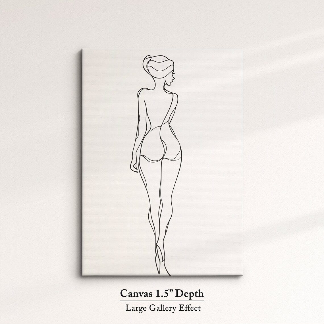 Woman Full Body Line Art Elegant Minimalist Nude Figure Wall Art - Image 3