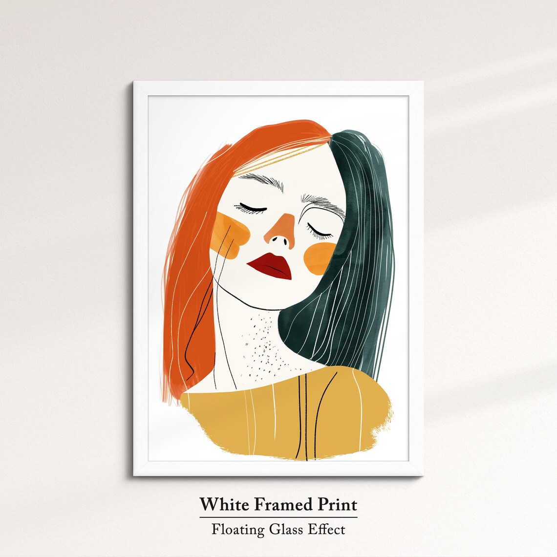 Woman Minimalist Line Art Portrait Abstract Face Modern Feminine Art Poster - Image 7