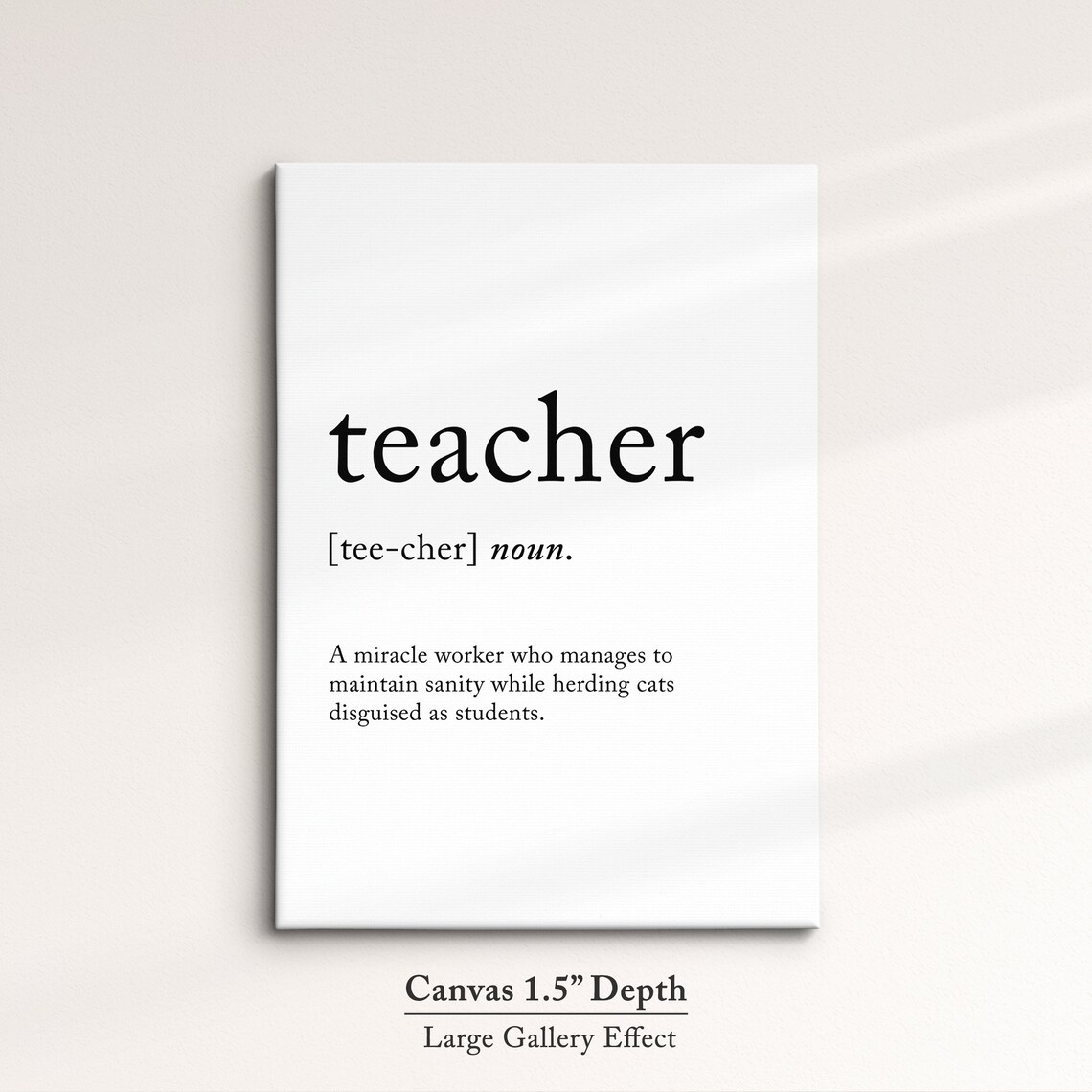 Teacher Funny Definition Dictionary Quote Minimalist Framed Print Framed Wall Art Poster Home Decor Interior Gifts For Teachers - Image 3