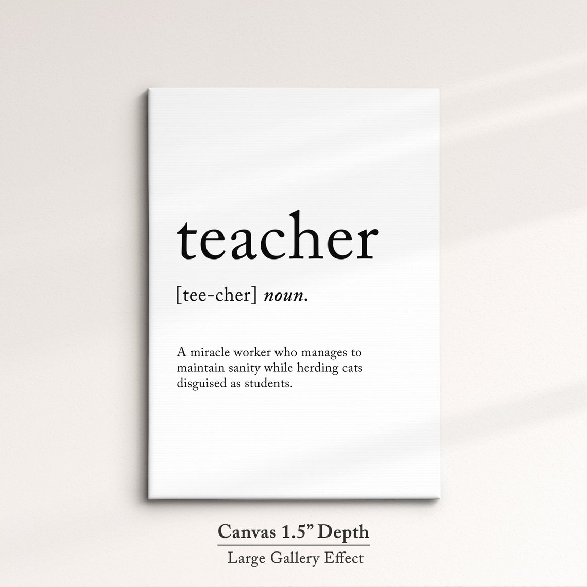 Teacher Funny Dictionary Definition Quote Minimalist Poster Gift - Image 3