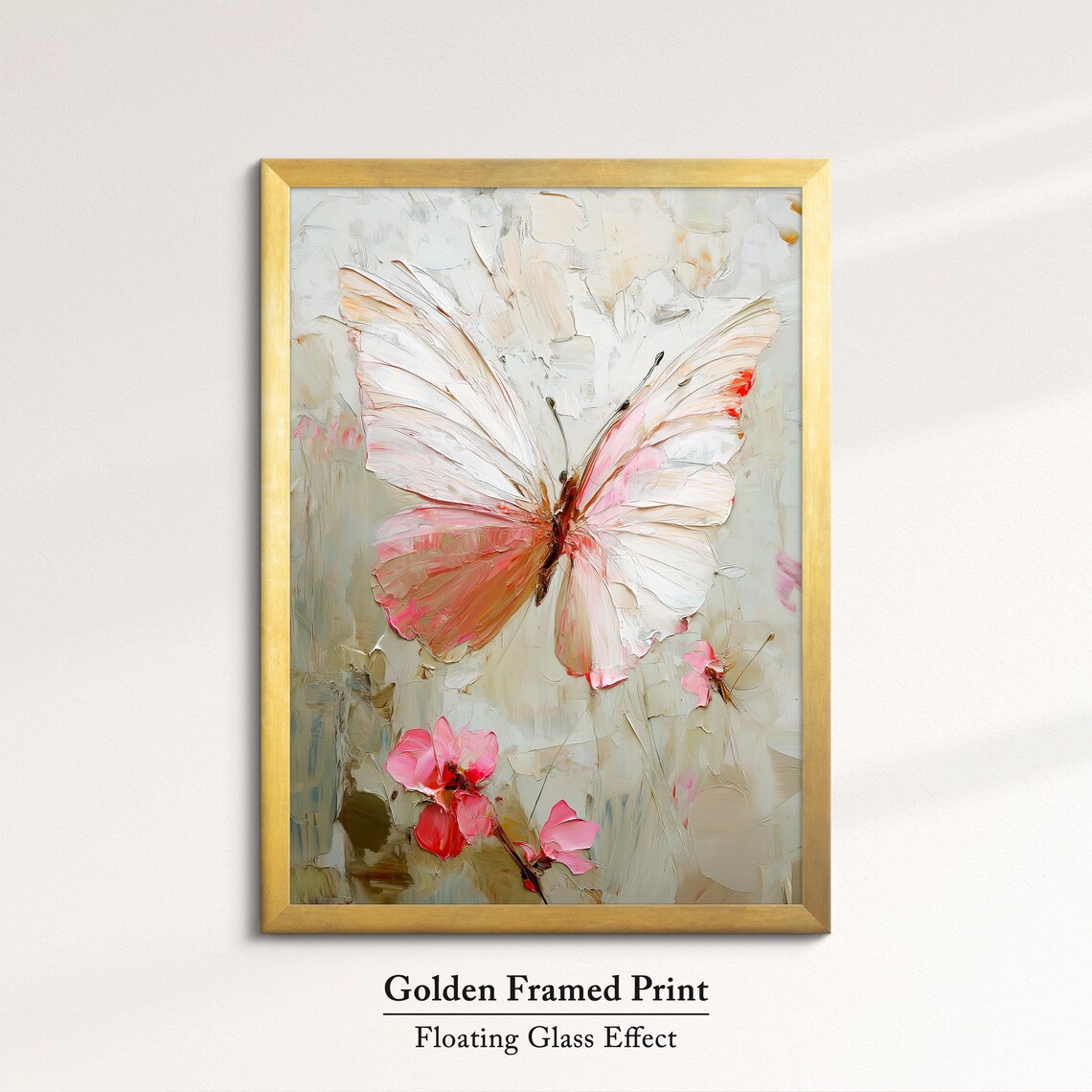 Colorful Abstract Butterfly Oil Painting Art Print - Image 5