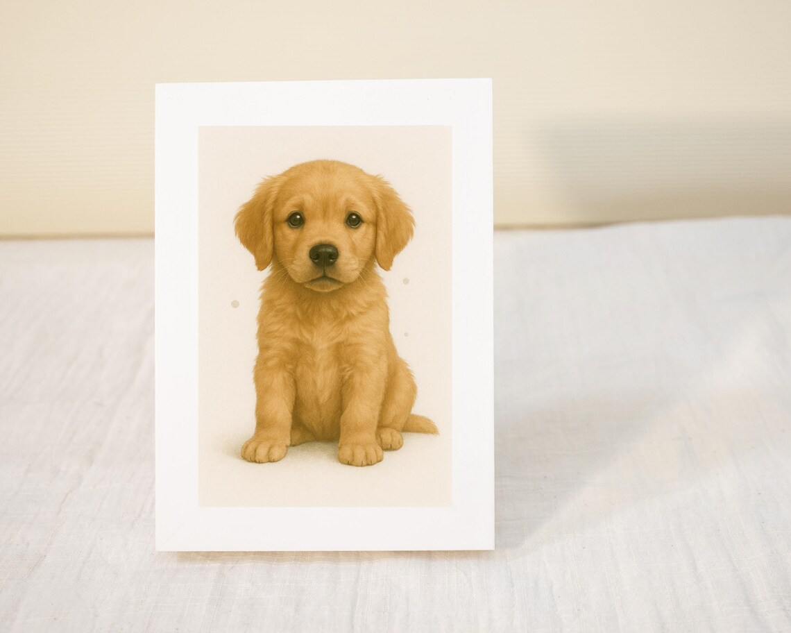 Golden Retriever Poster, Cute Dog Art for Nursery - Image 3