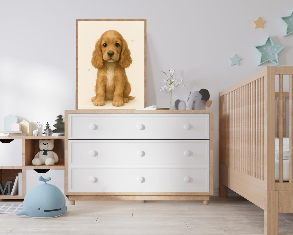Cocker Spaniel Cute Puppy Dog Art Print - Image 2