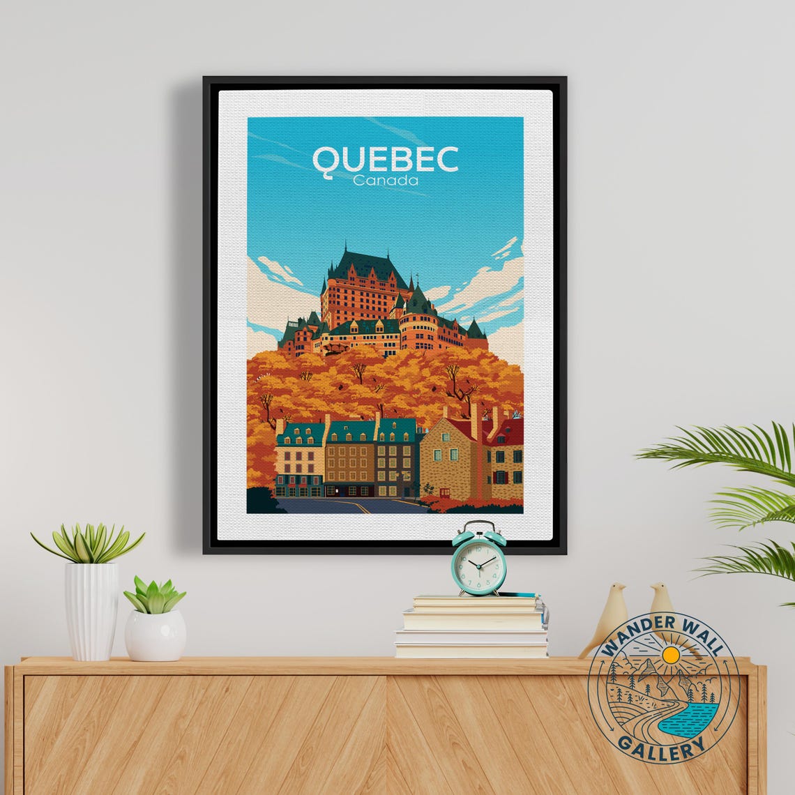Quebec Canada Chateau Frontenac Autumn Cityscape Travel Poster - Image 5