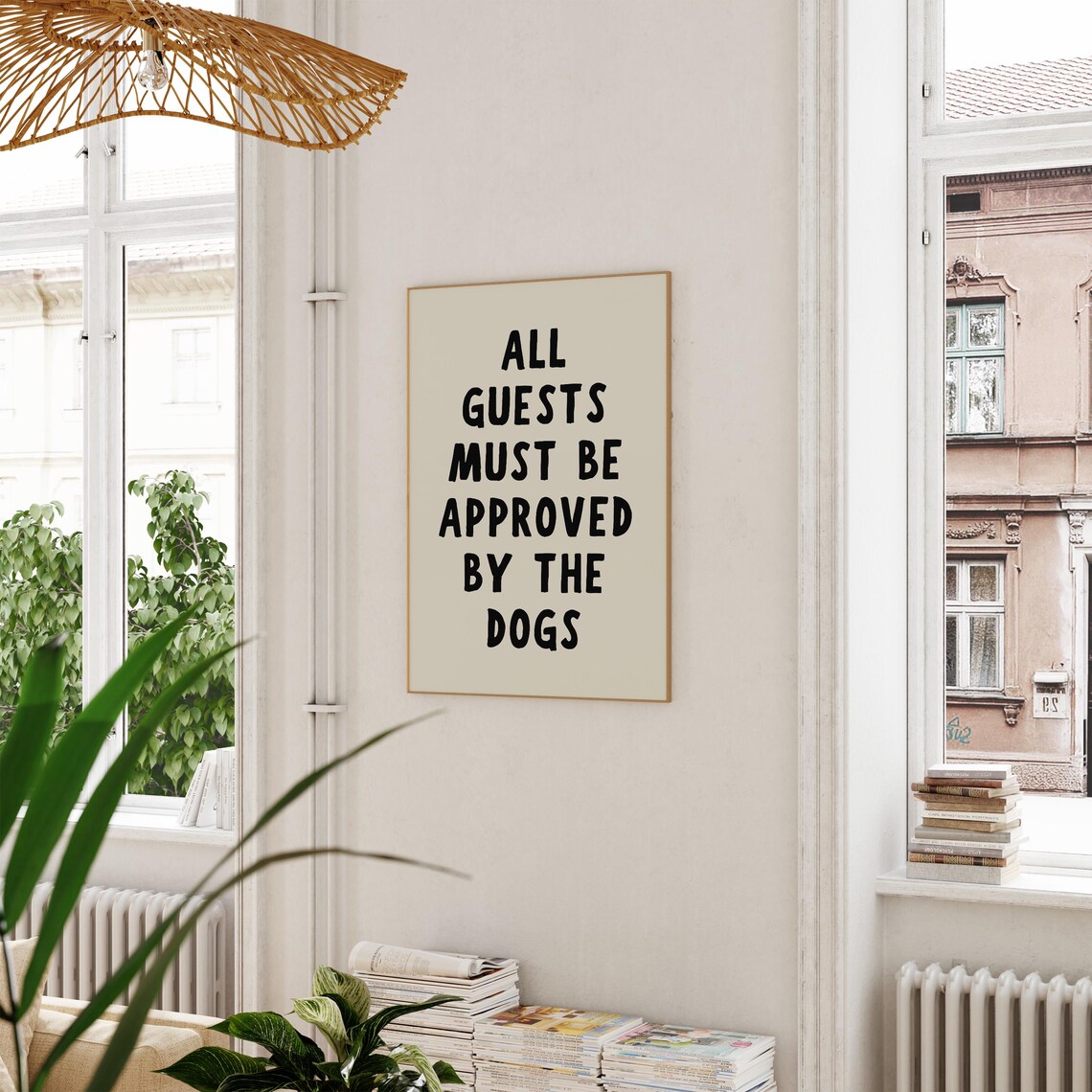 Funny Dog Retro Typography Wall Art Print - Image 3