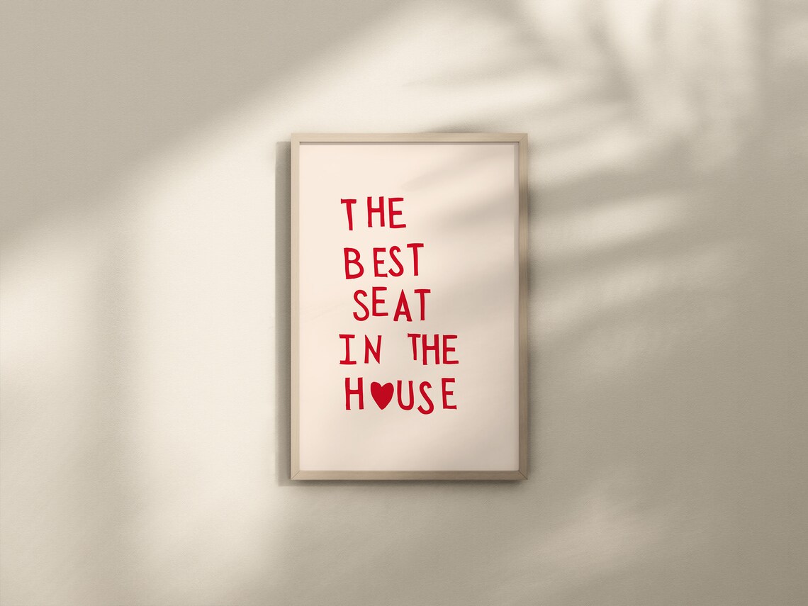 Funny Toilet Minimalist Bathroom Wall Art Print - Image 2