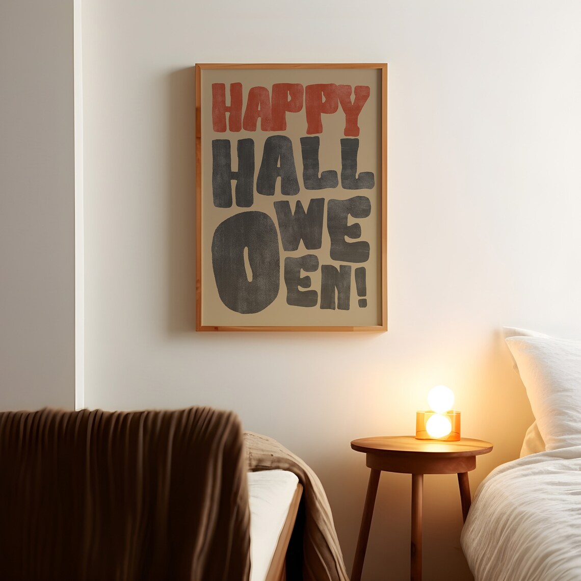 Vintage Halloween Quote Poster, Retro Typography - Image 3