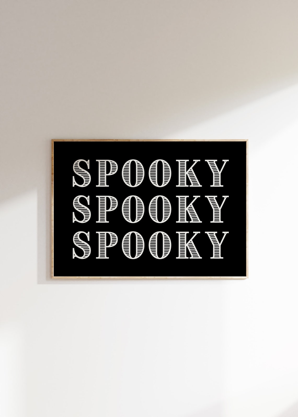 Bold Spooky Typography Halloween Horizontal Statement Wall Art - Image 4