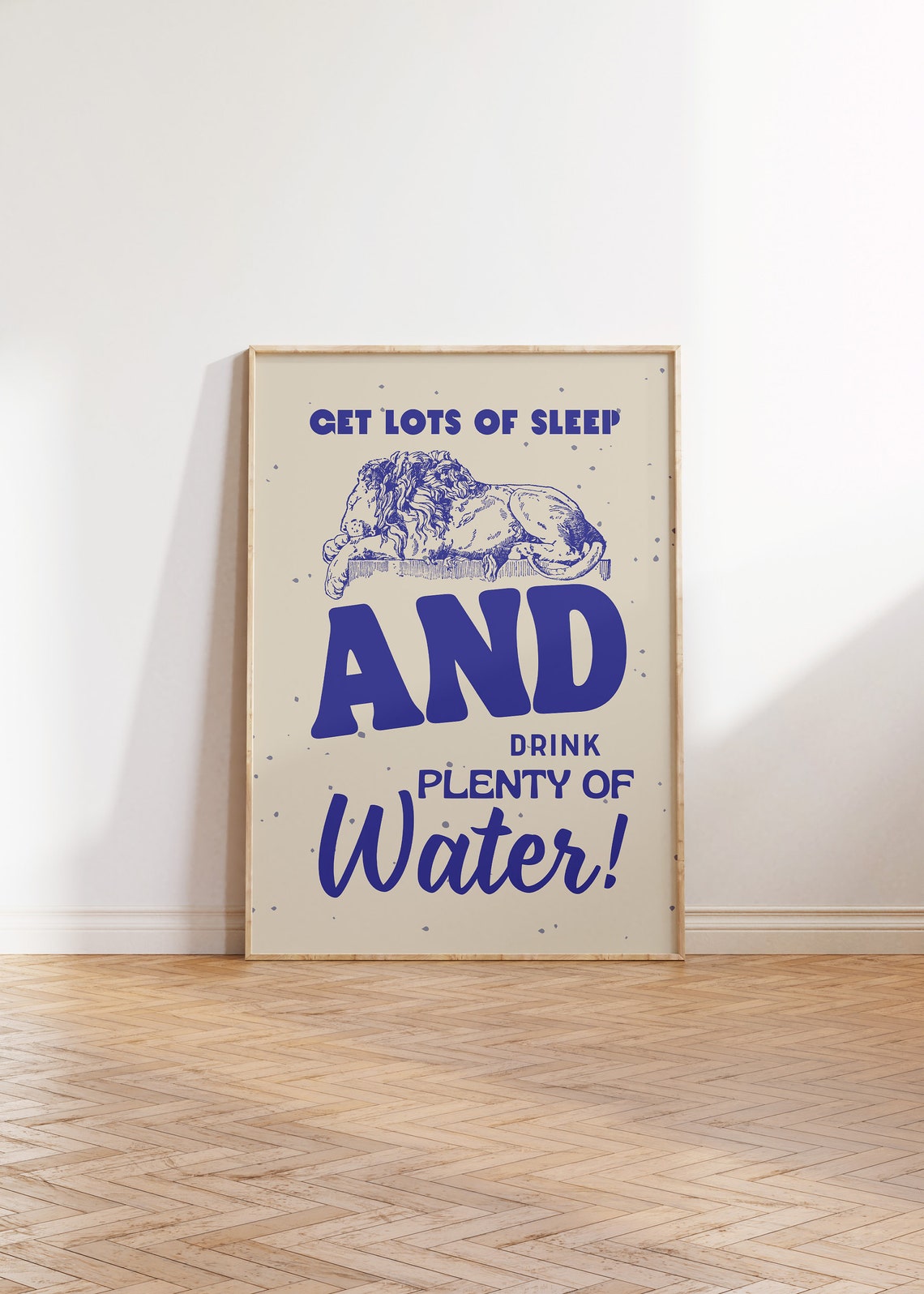 Drink Water Retro Art Print Funny Self Care Wall Art Vintage Wall Art Mental Health Poster That Girl Quote Poster 1 Print - Image 2
