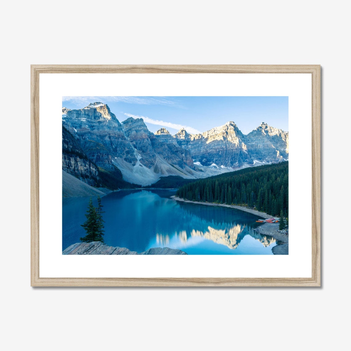 Banff Photo Poster, Moraine Lake Mountain Landscape