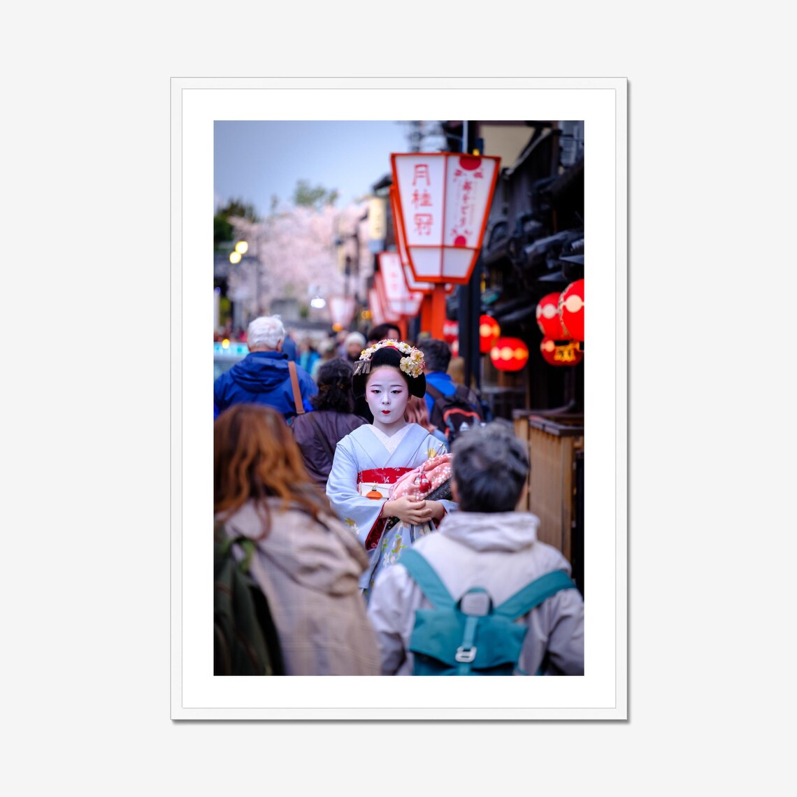 Kyoto Geisha Street Photography Art Print