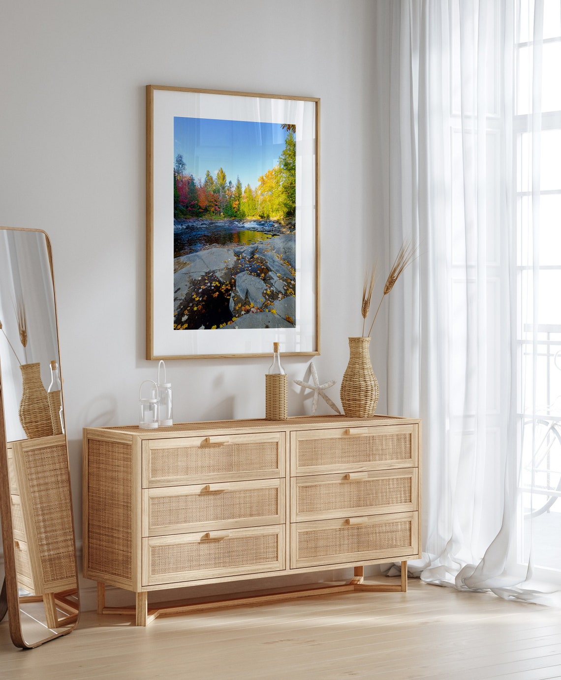 Fall River Photography Print, Algonquin Park Nature