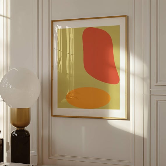 Abstract Minimalist Geometric Art Print