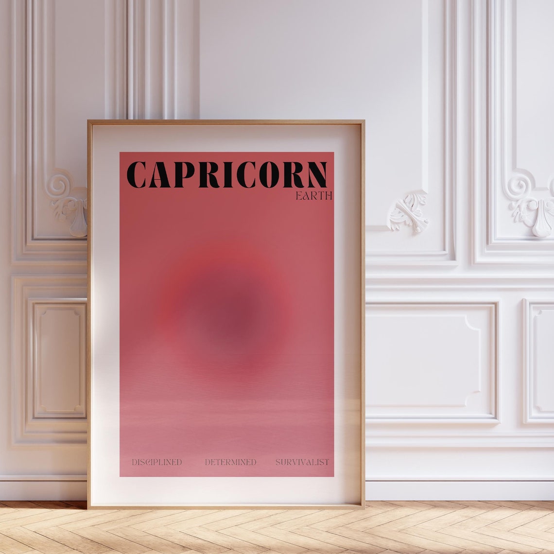 Aura Capricorn Zodiac Poster Aesthetic Wall Art Astrology Gifts Manifestation Capricorn Gift Teen Room Decor Spiritual Gifts