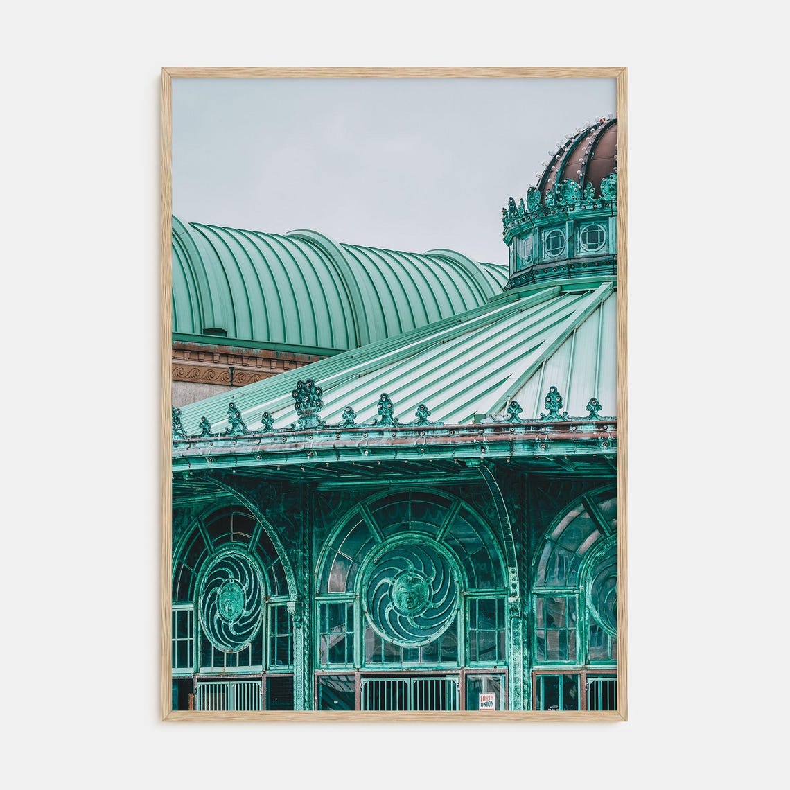Verdigris Copper Dome Ornate Green Roof Architecture Photo Poster