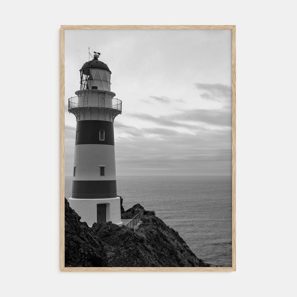 Fine Art Lighthouse Print Black White Photography Poster Nautical Wall Art Decor Ocean Home Decor