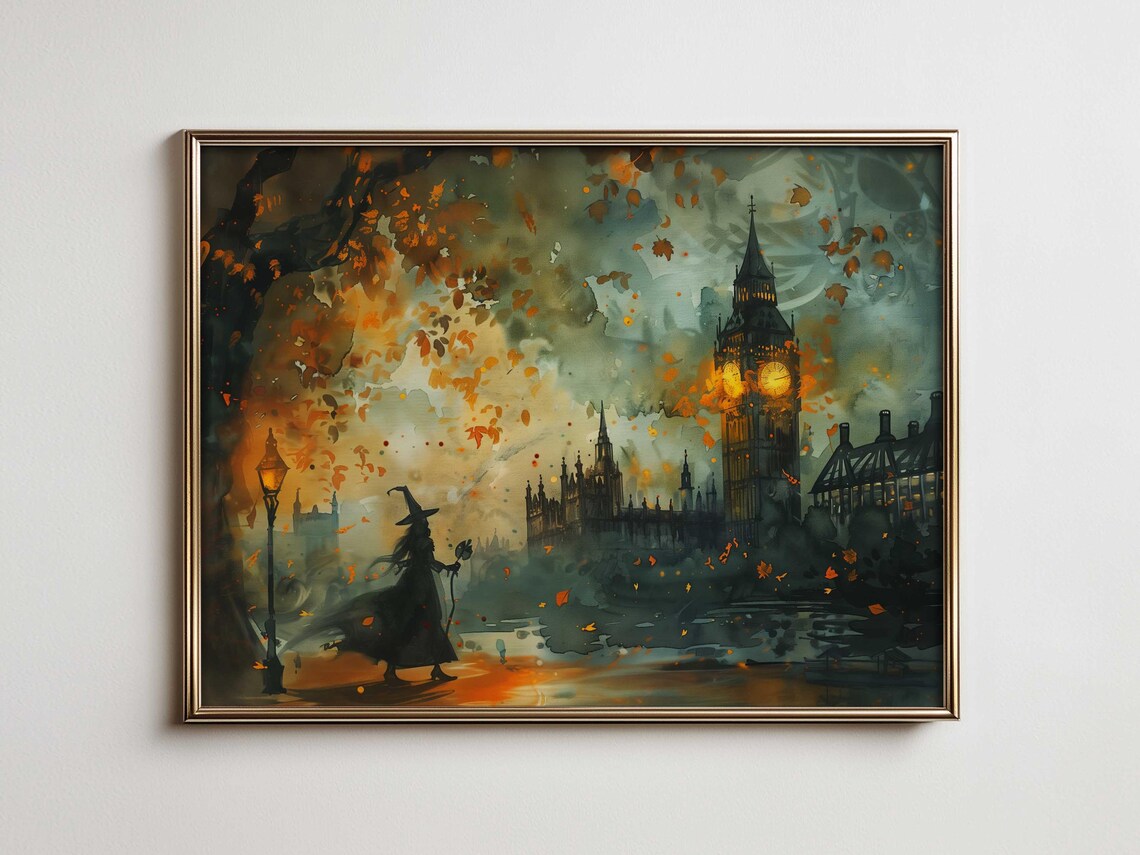 Magical Witchy Halloween Poster, London Witchcraft