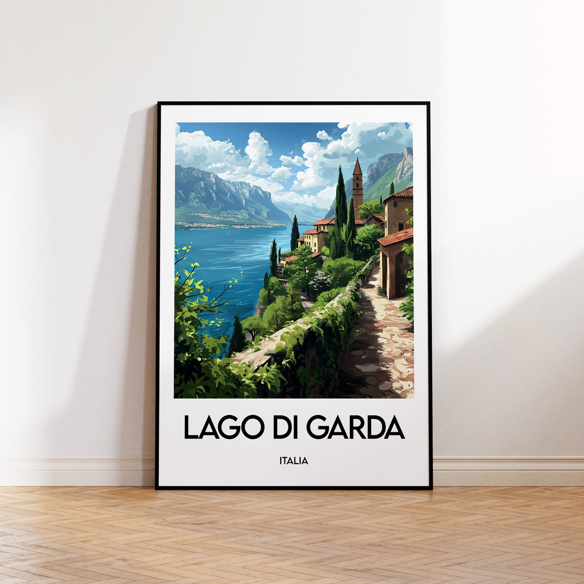 Lago Di Garda Vintage Travel Poster Print