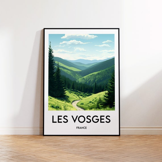 Vosges Vintage Travel Poster Print, France