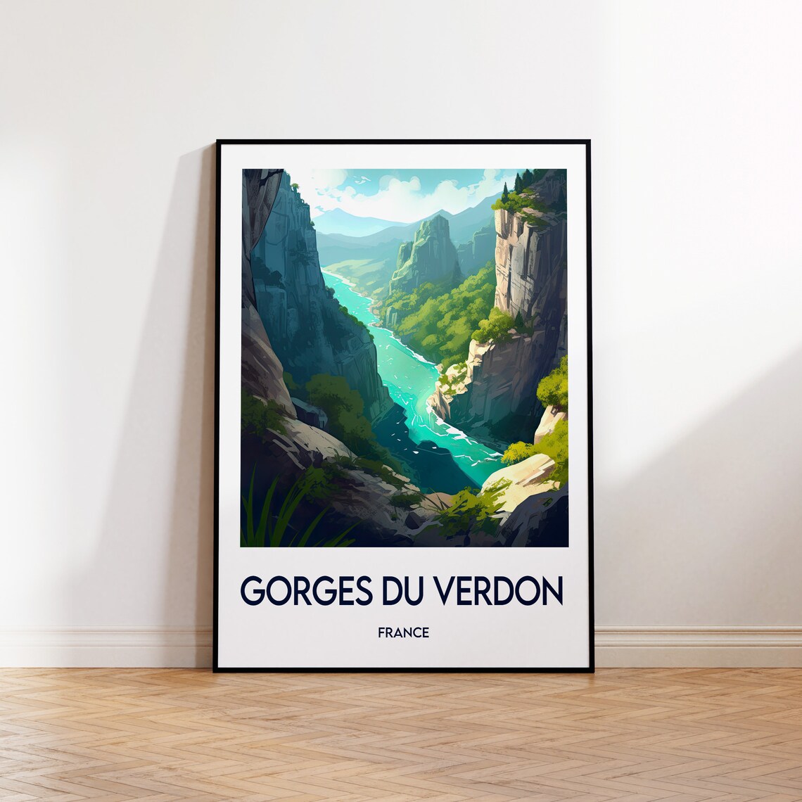 Verdon Gorges Vintage Travel Poster Print