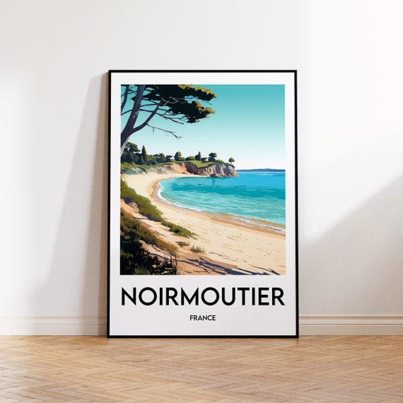 Noirmoutier Poster France Print Illustration Vintage Travel