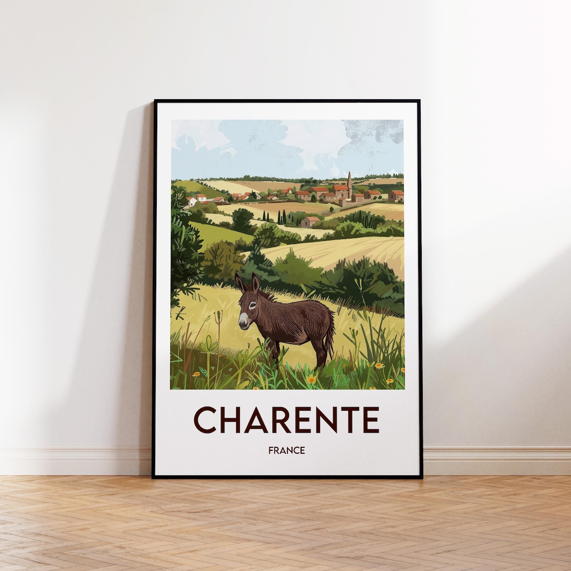 Charente Vintage Travel Poster Art Print