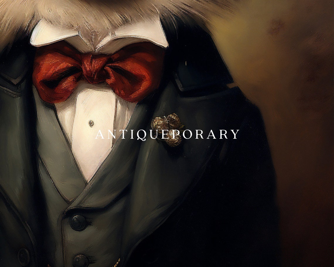 Royal Pomeranian Portrait Victorian Dressed Animal Print Royal Dog Poster Pet Portrait Painting Altered Art Print Vintage Inspired Art - Image 2