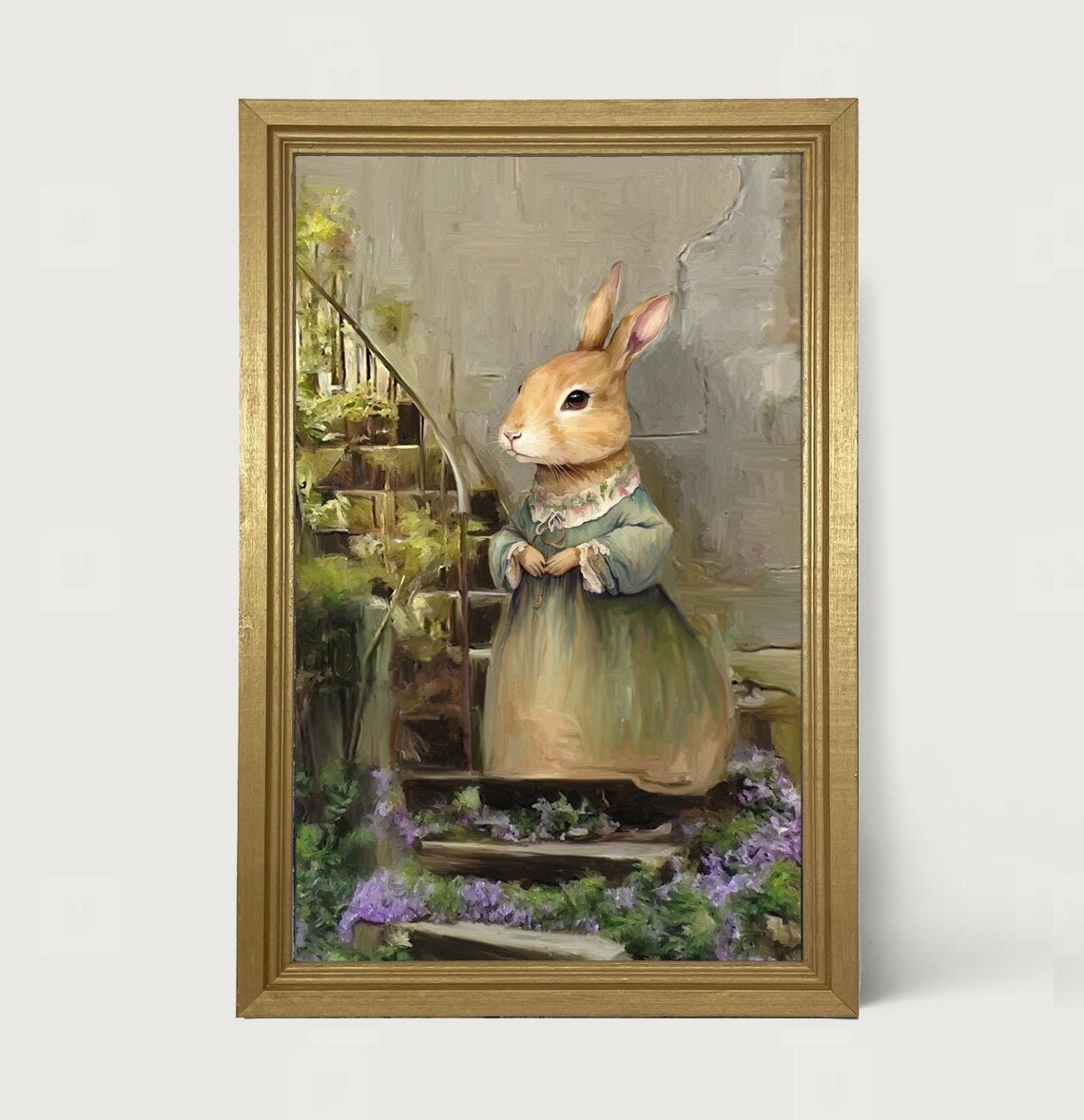 Phoebe Rabbit Lover Gift, Whimsical Hare Art Print