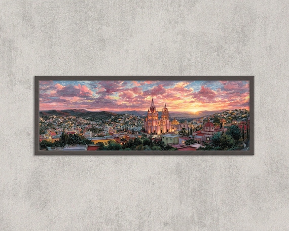 San Miguel De Allende Sunset Art Print, Mexico
