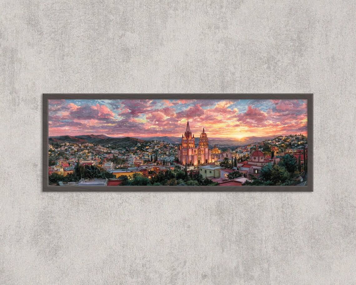 San Miguel De Allende Sunset Art Print, Mexico