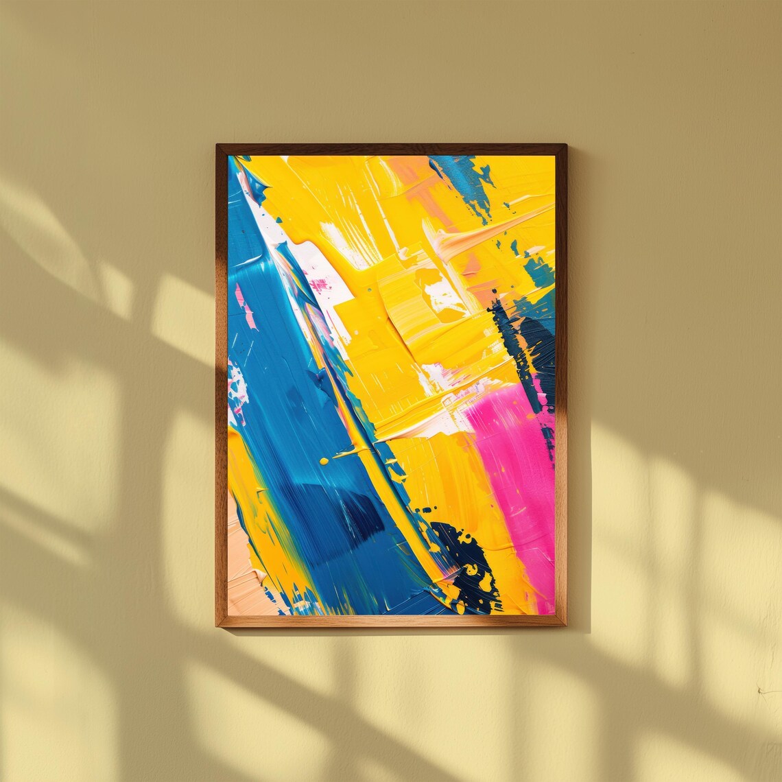 Bold Expressionist Art Print Modern Abstract Home Decor