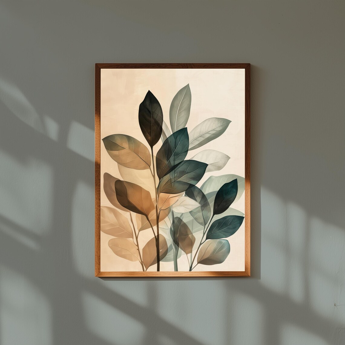 Abstract Botanical Print Modern Floral Fine Art Decor