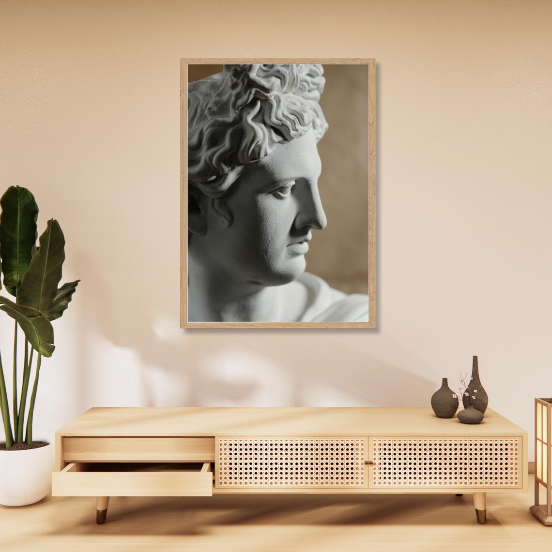Classical Greek Marble Bust Sculpture, Home Decor - Image 4