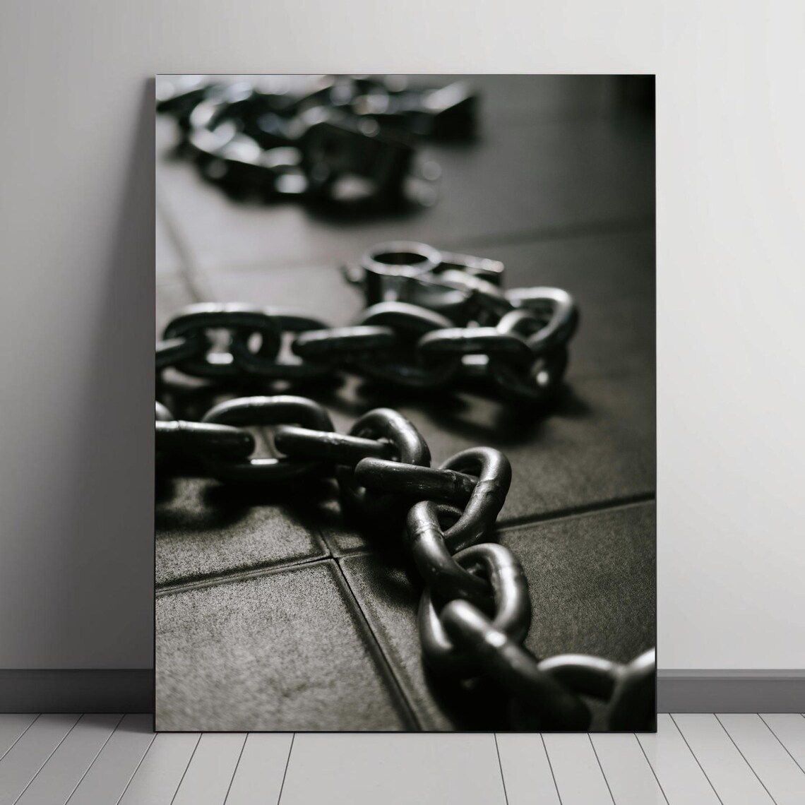 Chains Of Strength Minimalist Metal Chains Art