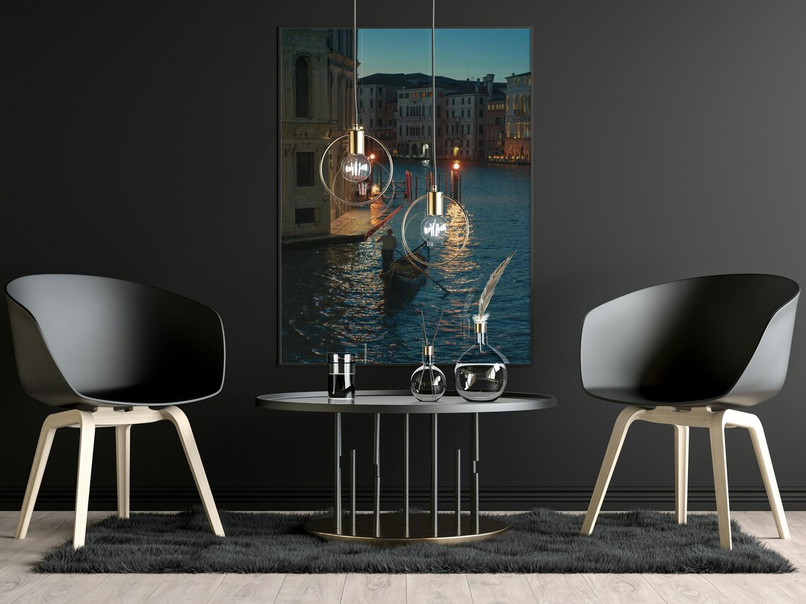 Venetian Gondola Ride at Sunset, Romantic Canal Scene - Image 5