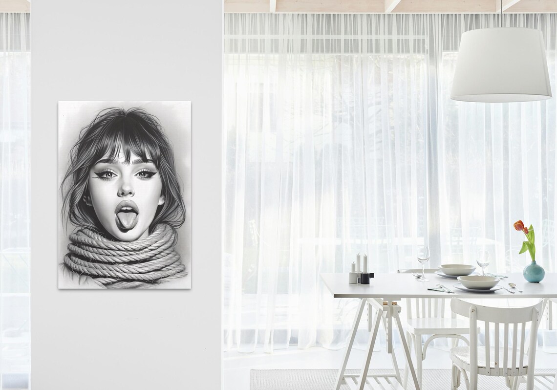 Rebel Spirit, Surreal Female Portrait Art Print - Image 3