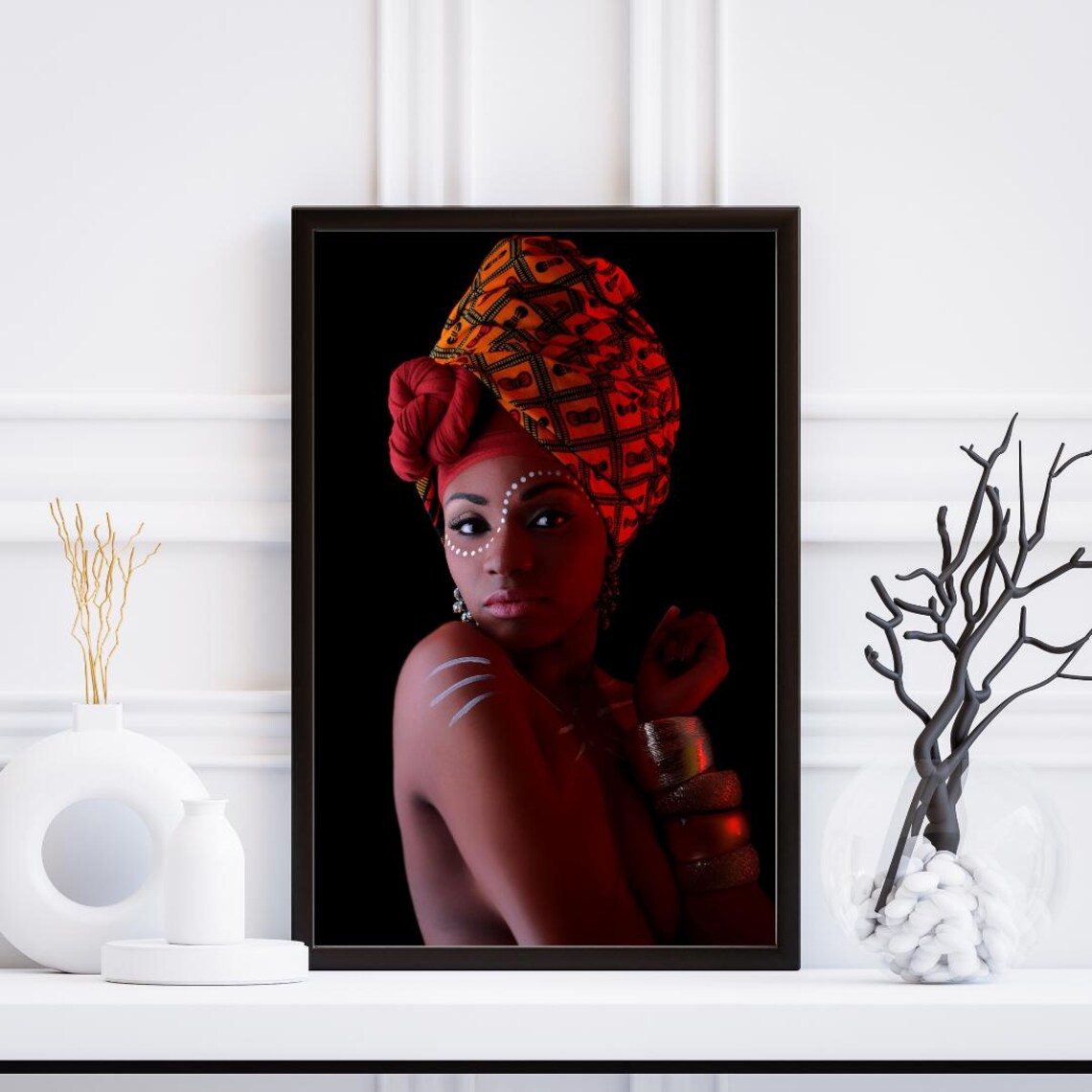 African Inspired Artwork, Afrocentric Wall Art - Image 6