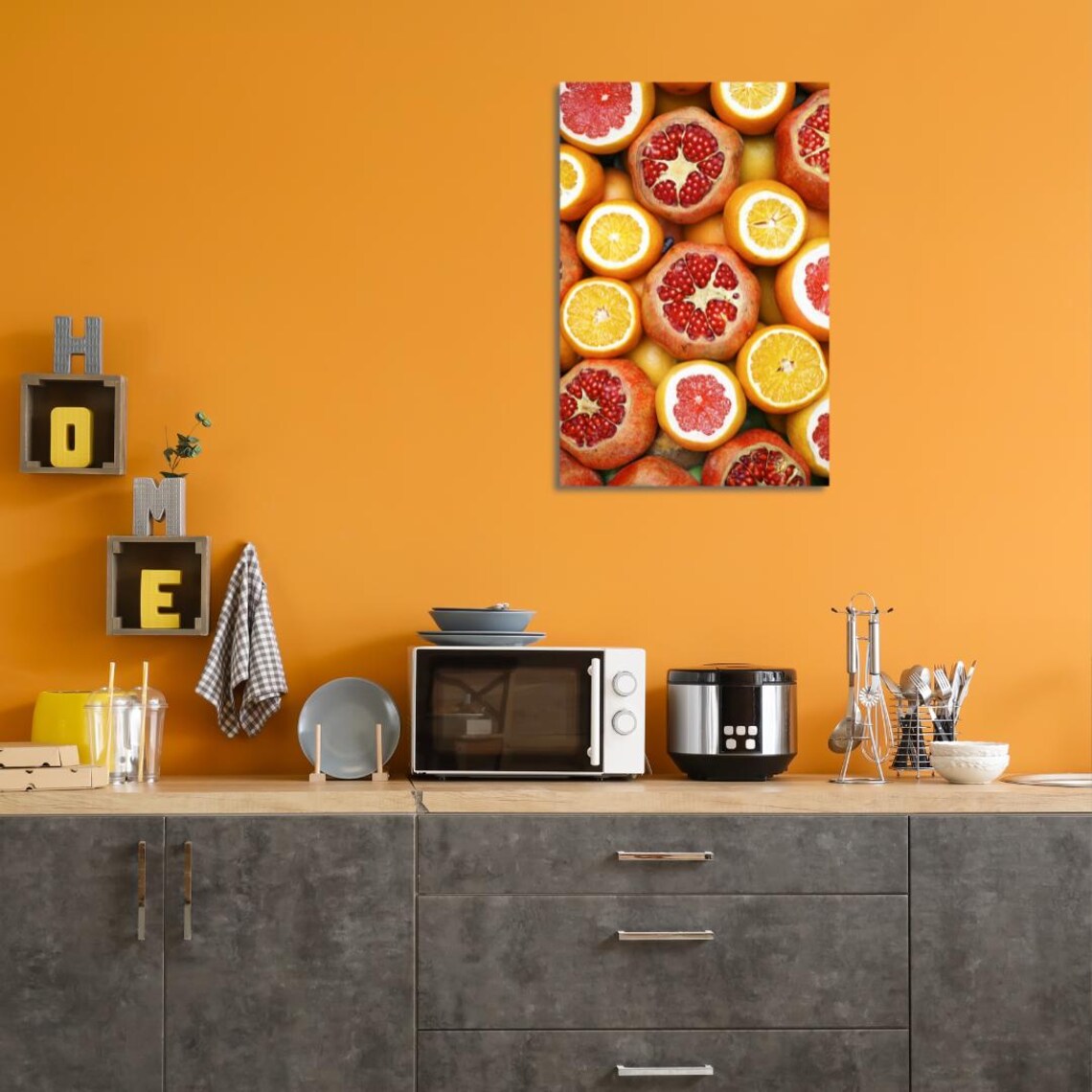 Citrus Pomegranate Art Print, Kitchen Dining Room - Image 5