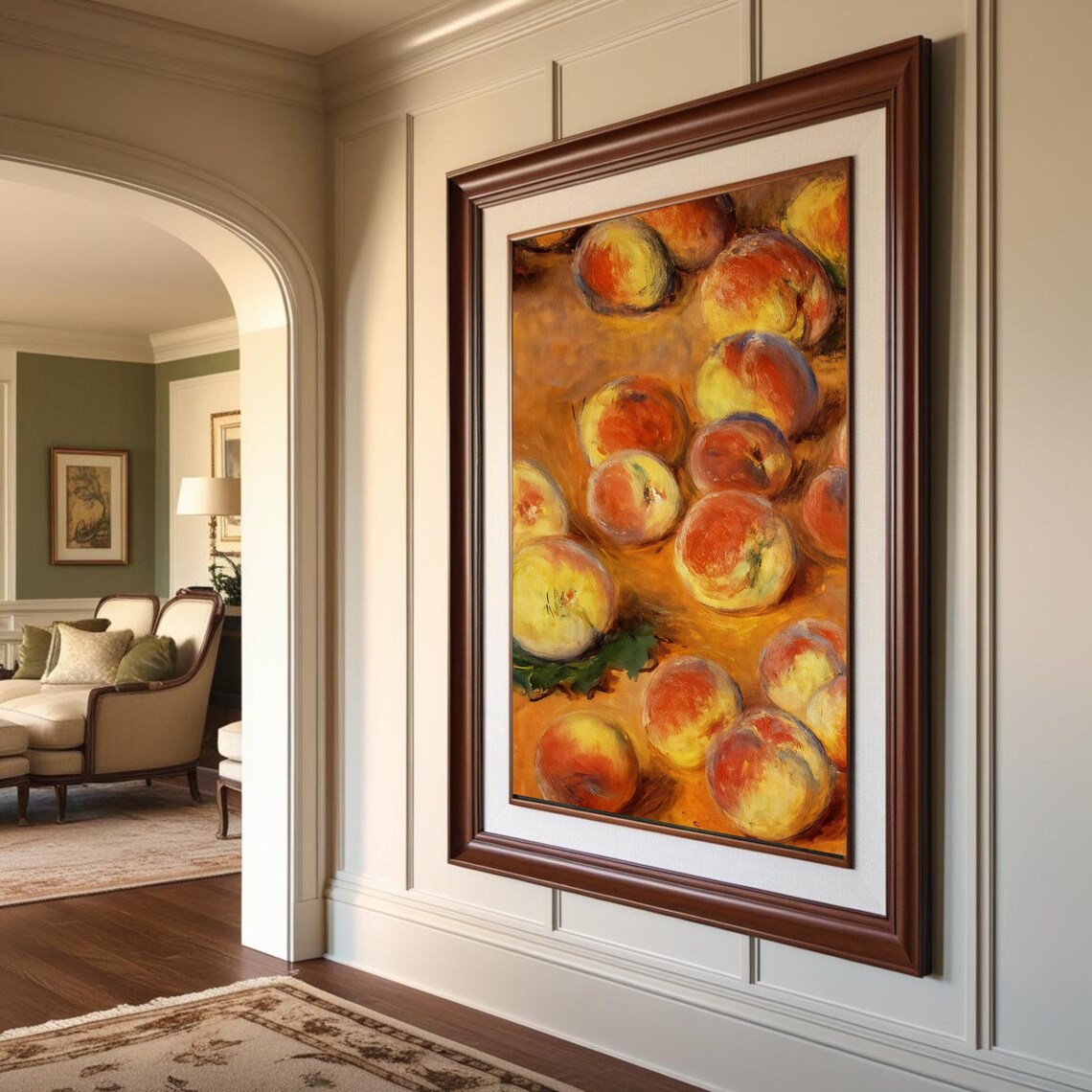 Claude Monet Peaches 1883 Impressionist Art Print - Image 6