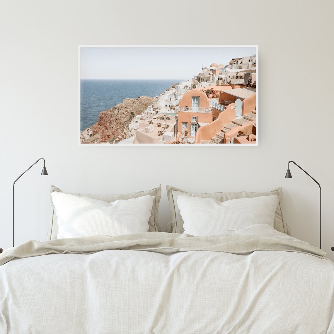 Oia Santorini Whitewashed Cliffside Village Greece Travel Poster - Image 3
