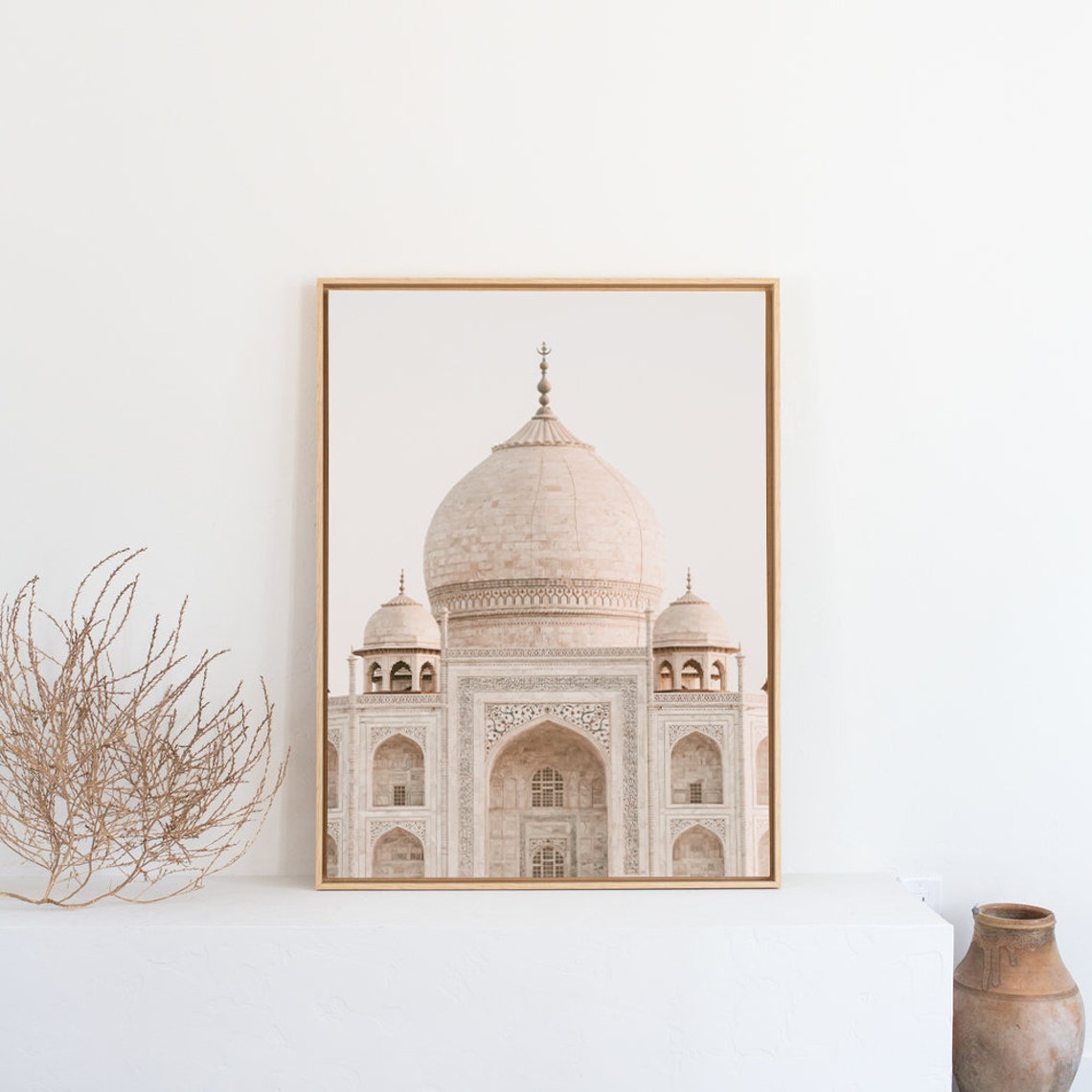 Taj Mahal Dome Close-Up in Soft Light India Architecture Poster - Image 3